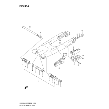 REAR SWINGING ARM (MODEL K4)