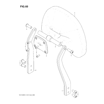 BACKREST, MOUNTS, SADDLEBAGS C90T