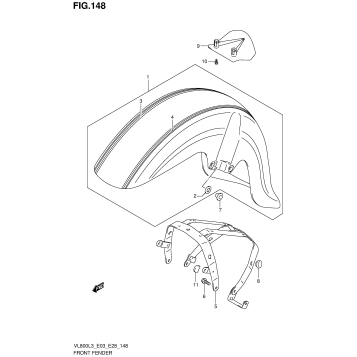 FRONT FENDER (VL800TL3 E03)