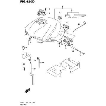 FUEL TANK (YSF,YVZ,YWW)  (SV650L7 E33)