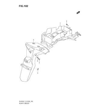 REAR FENDER (DL650A L1 E28)