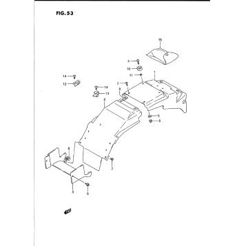REAR FENDER (MODEL P)