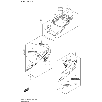 FRAME COVER (GSX-R750Z)