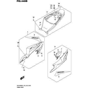 FRAME COVER (GSX-R600Z)