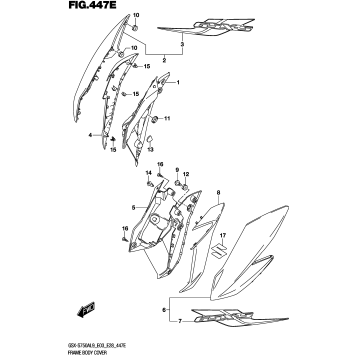 FRAME BODY COVER (GSX-S750YAL9 E33)