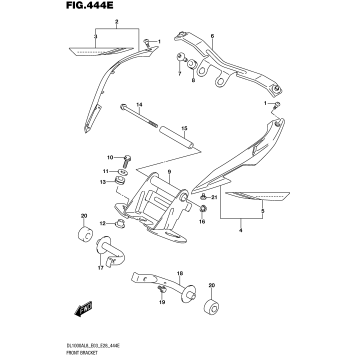 FRONT BRACKET (DL1000AL8 E33) (FOR YU1)