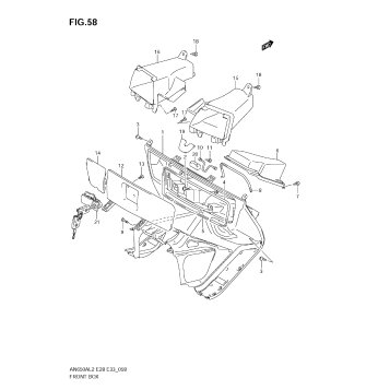 FRONT BOX (AN650A L2 E28)