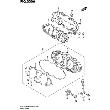 SPEEDOMETER (GSX1300RAL9 E03)