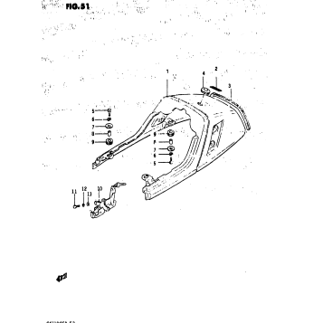 SEAT TAIL COVER (GS1100ESD)