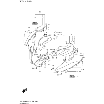 AIR INTAKE PIPE (GSX-R1000A)
