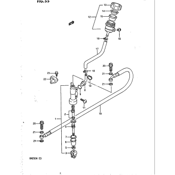 REAR MASTER CYLINDER (MODEL H)