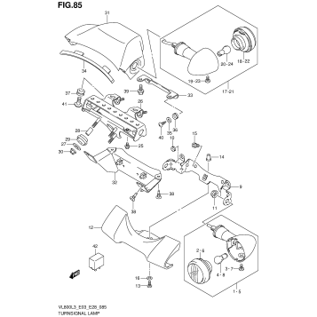 TURNSIGNAL LAMP (VL800TL3 E03)