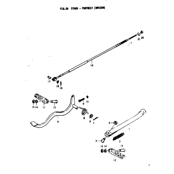 STAND - FOOTREST (RM125M)