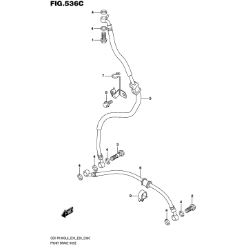 FRONT BRAKE HOSE (GSX-R1000L6 E33)