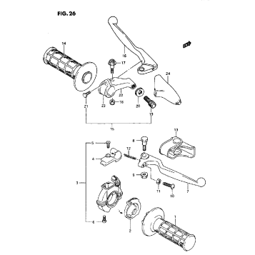 HANDLE SWITCH (MODEL P/R)