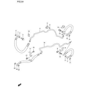 FRONT BRAKE PIPE (GSF1200SAV)