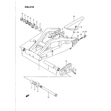 REAR SWINGING ARM (MODEL R/S)