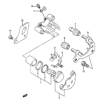REAR CALIPERS (MODEL L/M/N/P/R/S)