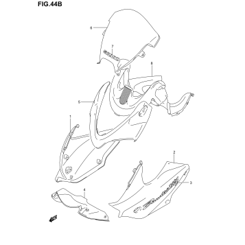 COWLING BODY (GSF1200SK3)