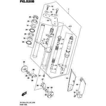 FRONT FORK (DR-Z50L9 E28)