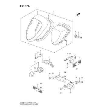 REAR COMBINATION LAMP (MODEL K9)