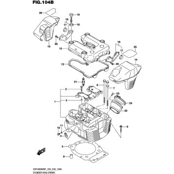 CYLINDER HEAD (FRONT)