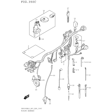 WIRING HARNESS (DR650SEL5 E33)