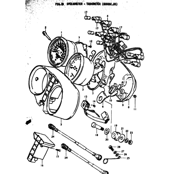 SPEEDOMETER - TACHOMETER (GS650C