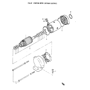 STARTING MOTOR (MITUBA ELECTRIC)