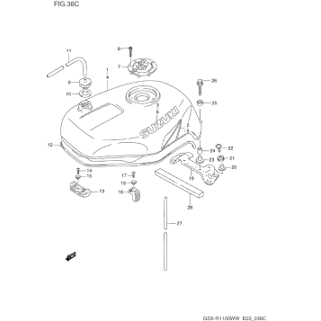 FUEL TANK (MODEL V/W)