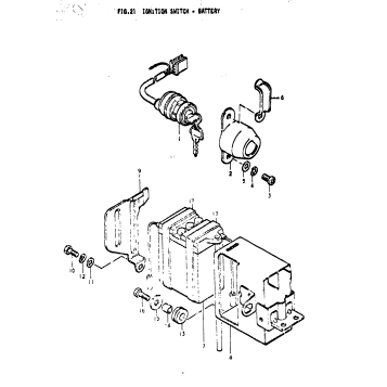 IGNITION SWITCH - BATTERY