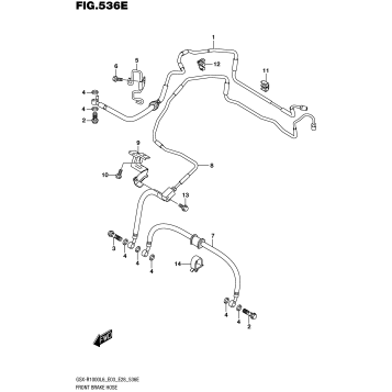 FRONT BRAKE HOSE (GSX-R1000AL6 E33)