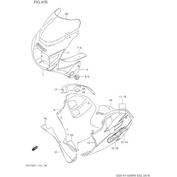 COWLING BODY (MODEL V/W)