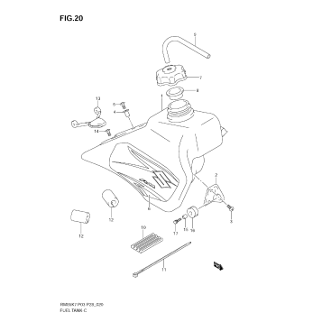 FUEL TANK (MODEL K7)