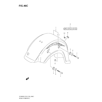 REAR FENDER (VL800CK8)
