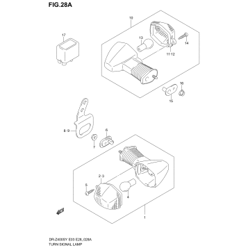 TURN SIGNAL LAMP (MODEL K2/K3/K4)