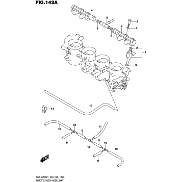 THROTTLE BODY HOSE/JOINT (E03,E28)