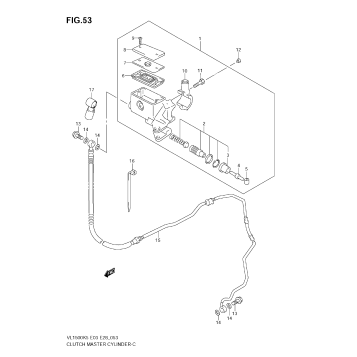 CLUTCH MASTER CYLINDER (MODEL K5/K6)