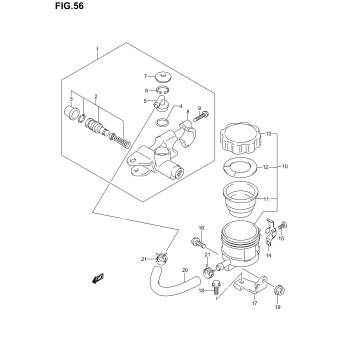 FRONT MASTER CYLINDER (SV1000SK3/SK4/SK5)