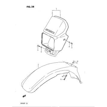 HEADLAMP HOUSING - FRONT FENDER
