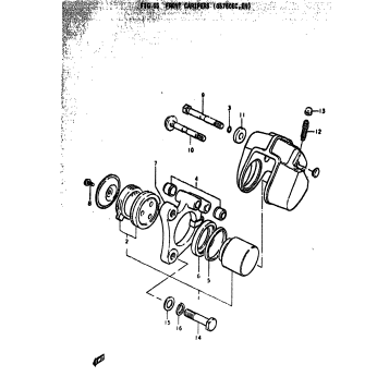 FRONT CARIPERS (GS750EC