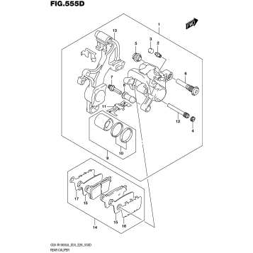 REAR CALIPER (GSX-R1000AL6 E28)