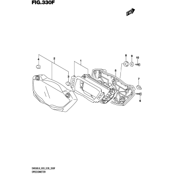 SPEEDOMETER (SV650XAL9 E33)
