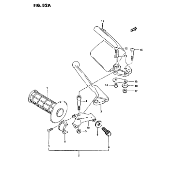 LEFT KNUCKLE COVER (MODEL N/P/R/S)