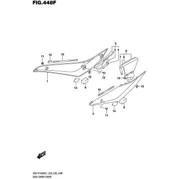 SIDE LOWER COVER (GSX-R1000RZL7 E33)