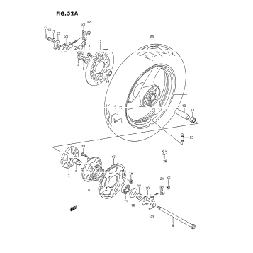 REAR WHEEL (MODEL K/L/M/N/P/R/S/T)