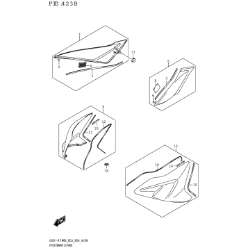 FUEL TANK COVER (GSX-R750:E33)