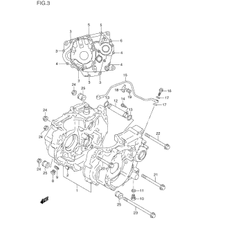 CRANKCASE (MODEL L/M/N/P)