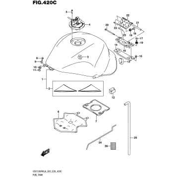 FUEL TANK (GSX1300RAL6 E33)
