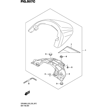 SEAT TAIL BOX (VZR1800BZL9 E03) (AV4)